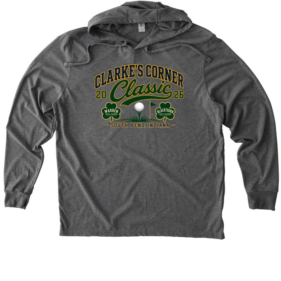 2026 Clarke's Corner Classic&nbsp;, a Aluminum Grey Allmade Eco Triblend Hoodie Tee