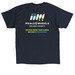 Classic Design, a Navy Classic Unisex Tee (back-view)