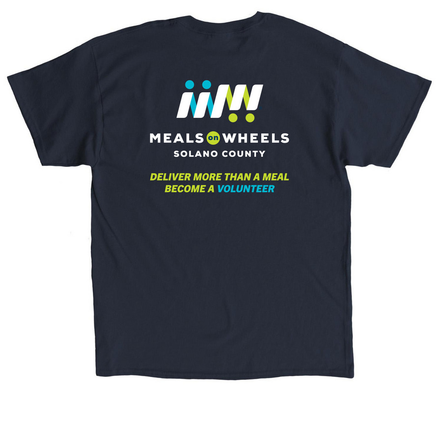 Classic Design, a Navy Classic Unisex Tee (back-view)