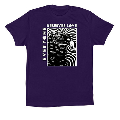 Everyone Deserves Love, a Team Purple Premium Cotton Tee