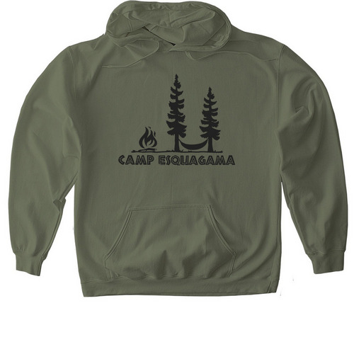 2025 Camp Shirt, a Military Green Gildan Softstyle Pullover Hoodie