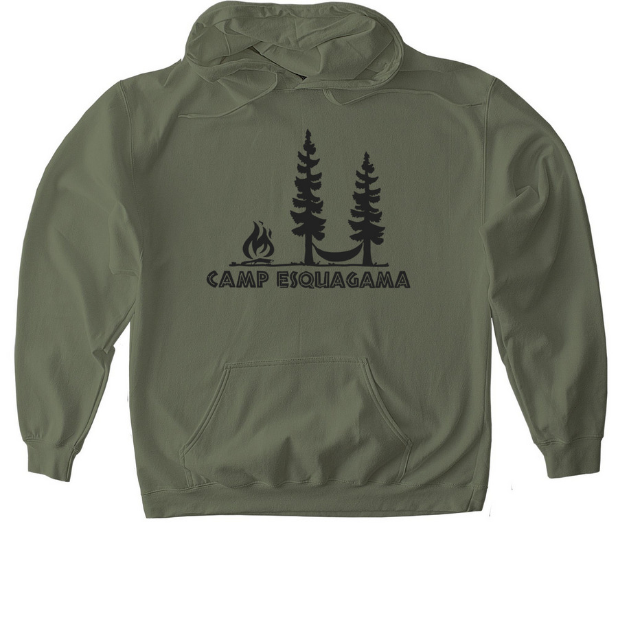 2025 Camp Shirt, a Military Green Gildan Softstyle Pullover Hoodie