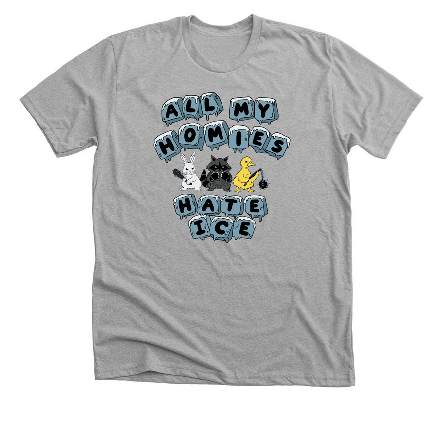 All the Homies, a Athletic Heather Premium Unisex Tee