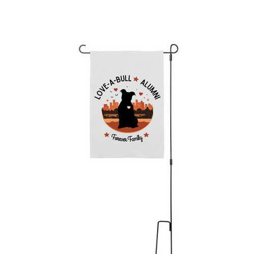 LAB Alumni, a White 12" x 18" Yard Flag with Stake