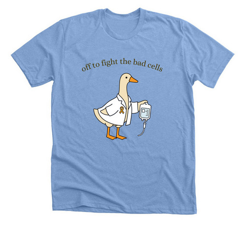 Oncology Goose, a Heather Carolina Blue Premium Unisex Tee