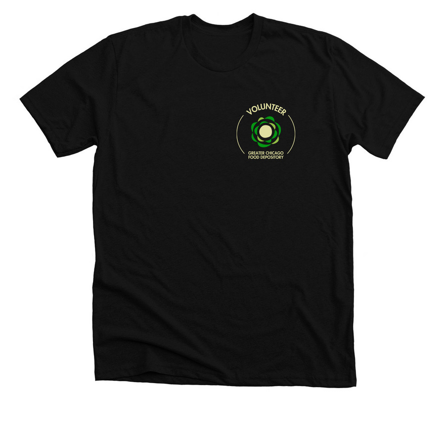 Volunteer T-Shirt, a Solid Black Blend Premium Unisex Tee