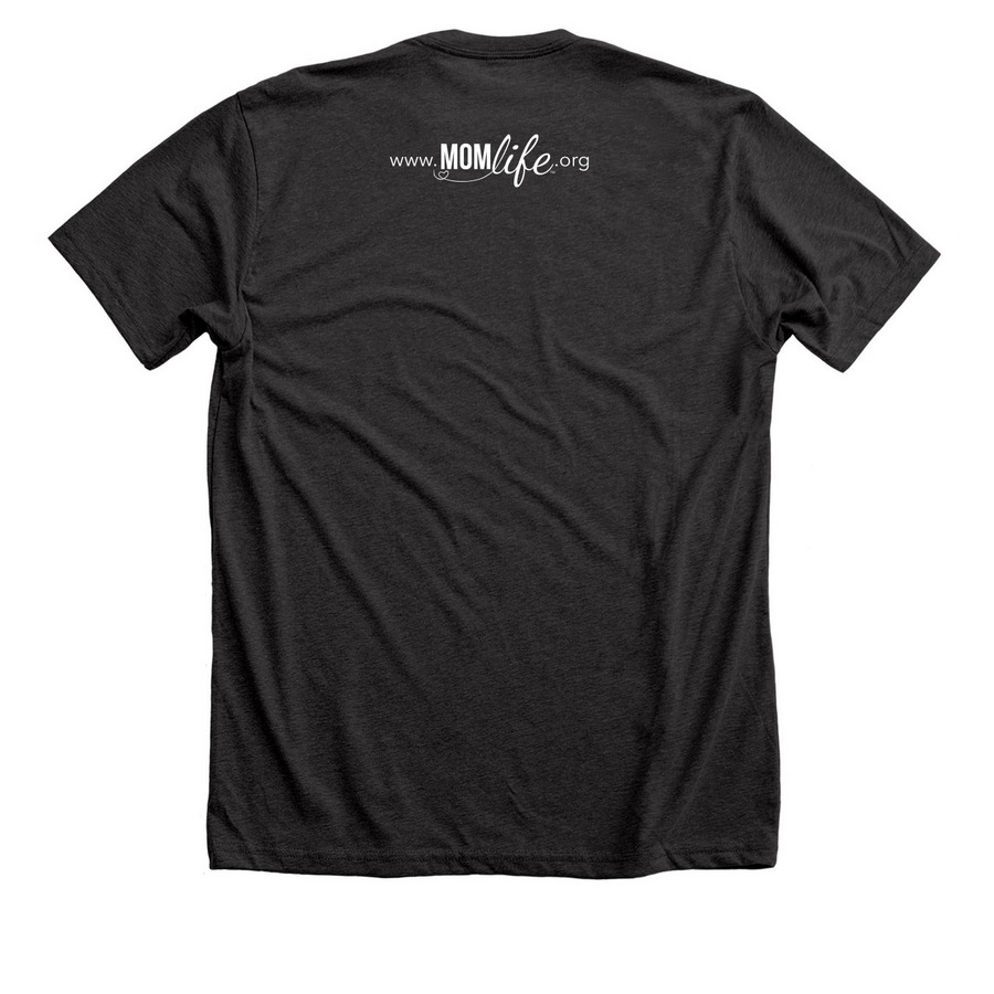 Floral Psalm 16:11, a Dark Grey Heather Premium Unisex Tee (back-view)