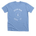 POP ROOM MOM, a Heather Carolina Blue Premium Unisex Tee