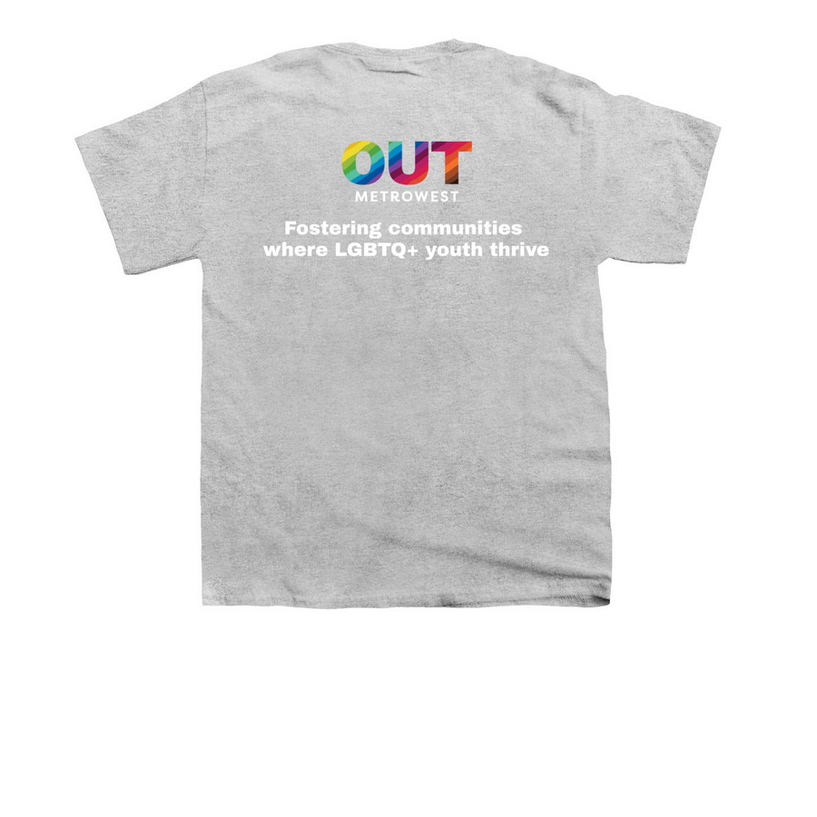 Choose Yourself, a Sport Grey Youth Unisex Tee (back-view)