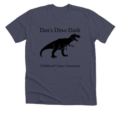 Dino dash crew shirts&nbsp;, a Heather Midnight Navy Premium Unisex Tee