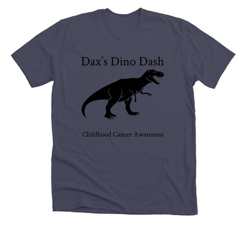 Dino dash crew shirts&nbsp;, a Heather Midnight Navy Premium Unisex Tee