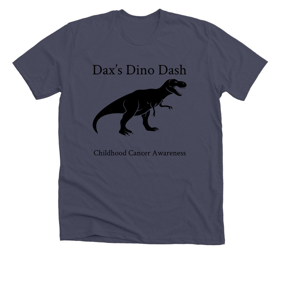 Dino dash crew shirts&nbsp;, a Heather Midnight Navy Premium Unisex Tee