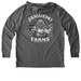 Janisieski Farms Merch Design #2, a Aluminum Grey Allmade Eco Triblend Hoodie Tee (back-view)