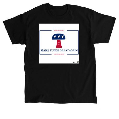 Make Fungi Great Again!, a Black Classic Unisex Tee
