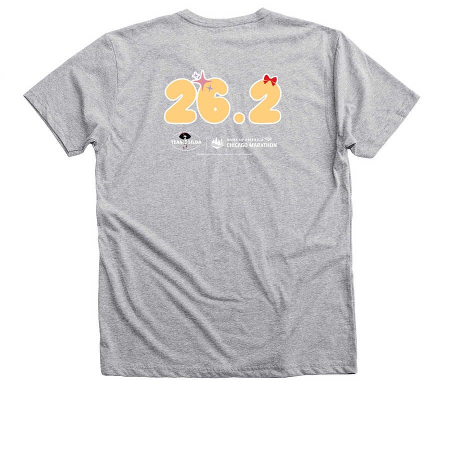 Team Gilda: Marathon Era, a Athletic Heather Premium V-Neck Tee (back-view)