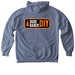Comfort Colors Hoodie, a Blue Jean Comfort Colors Pullover Hoodie (back-view)
