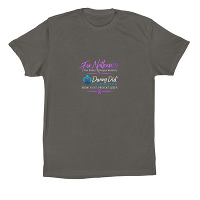 Epilepsy Awareness Month Fundraiser, a Asphalt Premium Cotton Tee