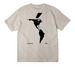 The Am?rica Tee, a Dust Unisex Heavyweight Tee (back-view)