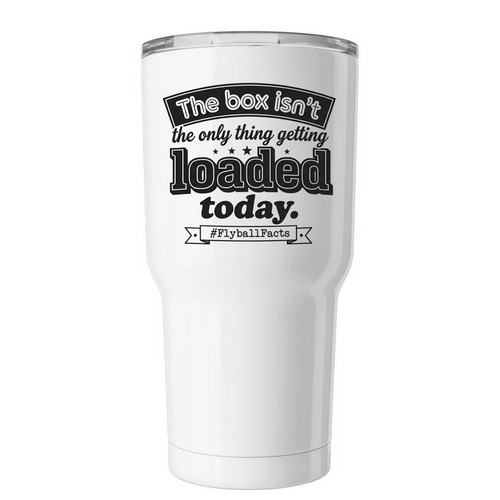 The Loaded Legend, a White Insulated Tumbler