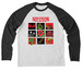 Stranger Plants - Style 1&nbsp;, a Space Black/ Bright White Allmade Eco Triblend Colorblock Raglan Long Sleeve Tee