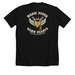 Childhood Cancer, a Solid Black Blend Premium Unisex Tee (back-view)