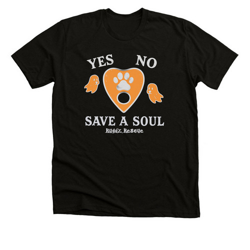 "Save A Soul"&nbsp;?? Rugaz Rescue Fundraiser, a Black Heather Premium Unisex Tee