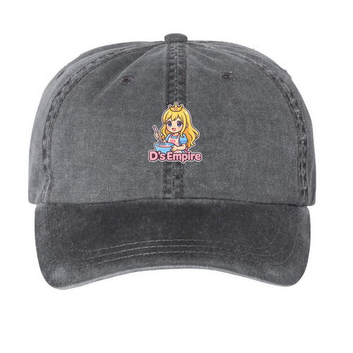 D?s Empire!, a Black Printed Pigment Dye Baseball Cap