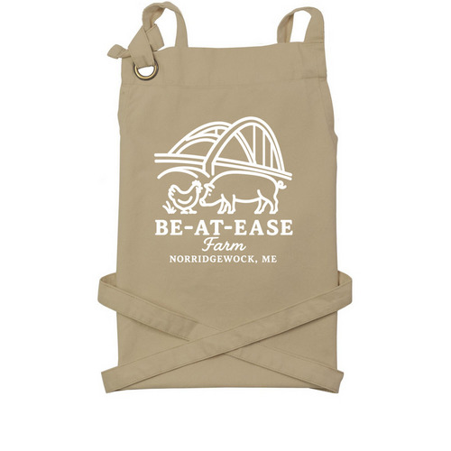 Apron, a Khaki Cotton Canvas Pocket Apron