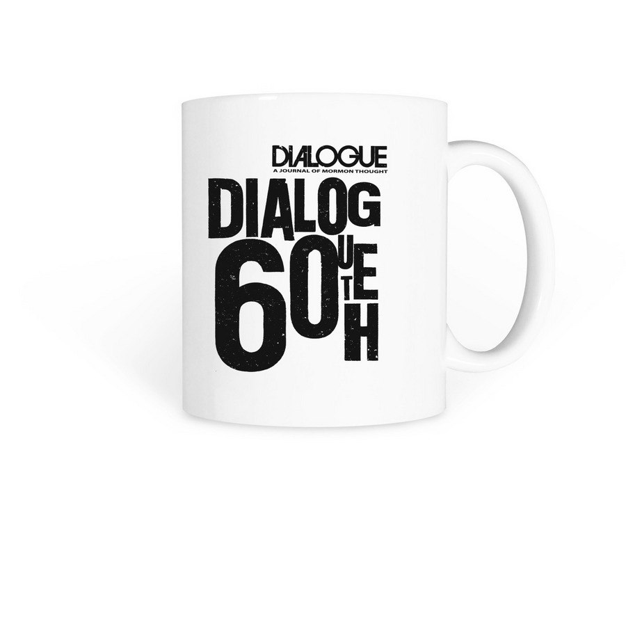 Dialogue 60th Anniversary Typeface Mugs, a White Coffee Mug