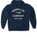 Russell Lee Arch, a Navy Gildan Softstyle Pullover Hoodie
