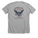 JAA Online Spirit of 1776 Eagle, a Athletic Heather Premium Unisex Tee (back-view)