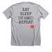 Save the Cannon Beach Bunnies!, a Athletic Heather Premium Unisex Tee (back-view)