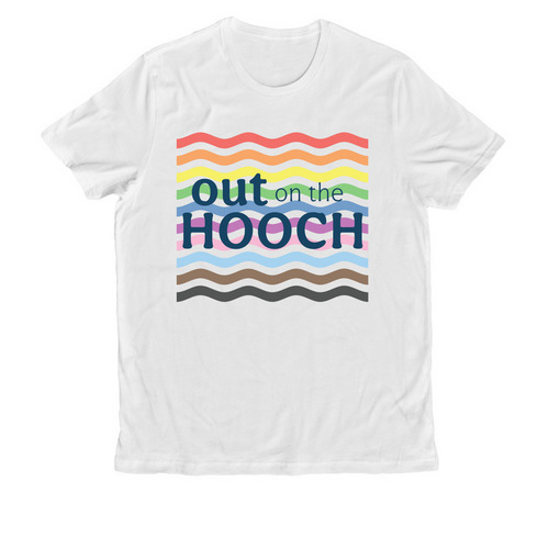 Out on the Hooch, a Bright White Allmade Organic Cotton Unisex Tee