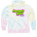 FRESH TO DEATH, a Sunset Swirl Tie Dye Pullover Hoodie