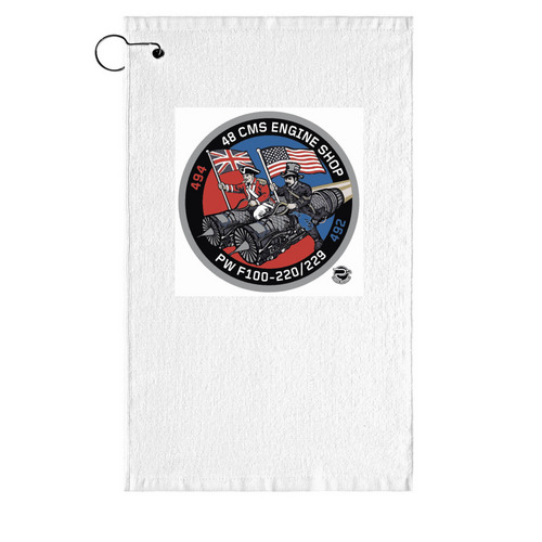 Golf Towel, a White Golf Towel