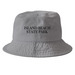 Baseball Cap/Bucket Hat, a Grey Printed Bucket Hat