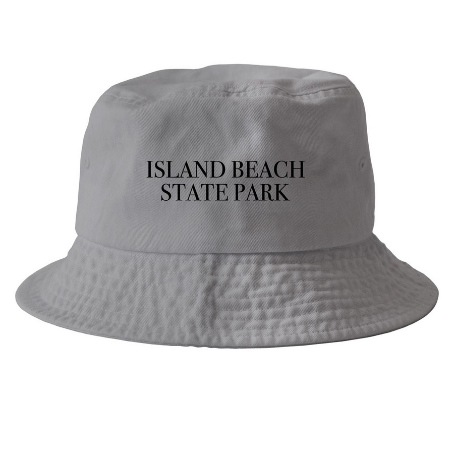 Baseball Cap/Bucket Hat, a Grey Printed Bucket Hat