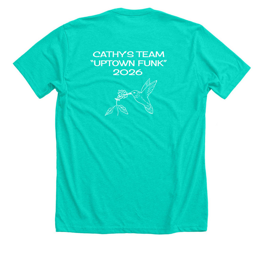 ALS Fundraiser&nbsp;, a Heather Sea Green Premium Unisex Tee (back-view)