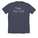 BCCTWB, a Heather Midnight Navy Premium Unisex Tee (back-view)
