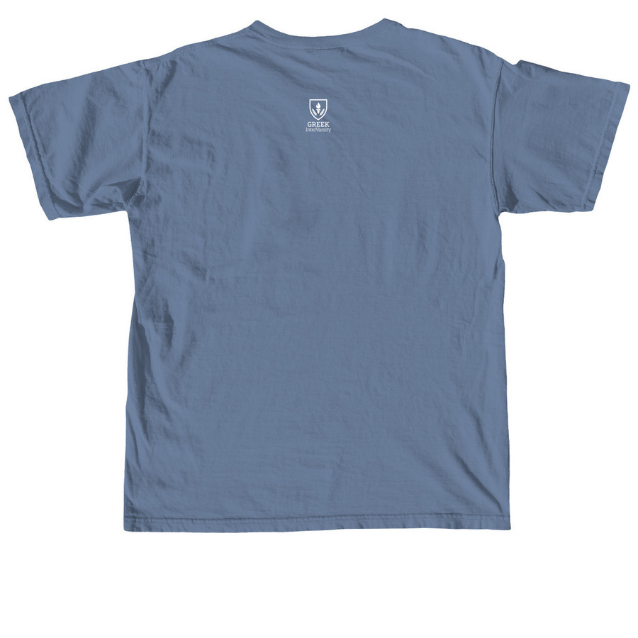 Every Greek Comfort Colors T-Shirt, a Blue Jean Comfort Colors Unisex Tee (back-view)
