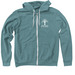 Zip-Hoodies, a Heather Deep Teal Zip Up Hoodie