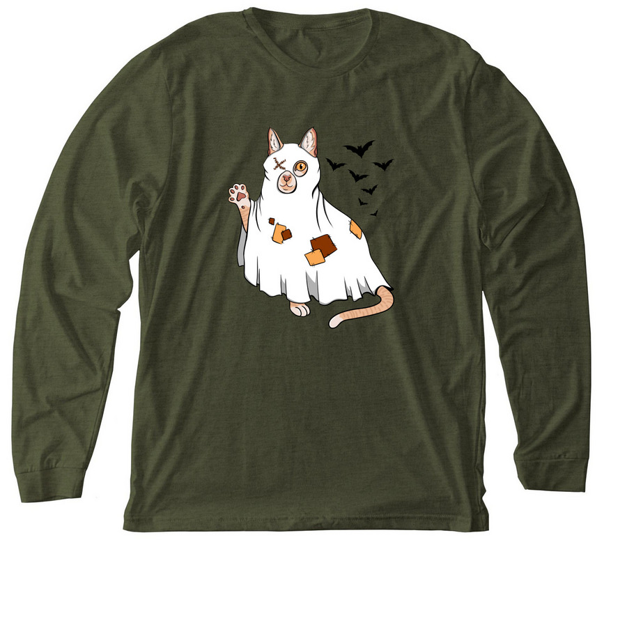Spooky Crash, a Heather Military Green Premium Long Sleeve Tee