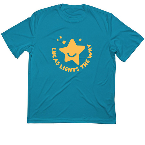 Lucas Lights The Way OMAS Activewear, a Atomic Blue Classic Performance Tee