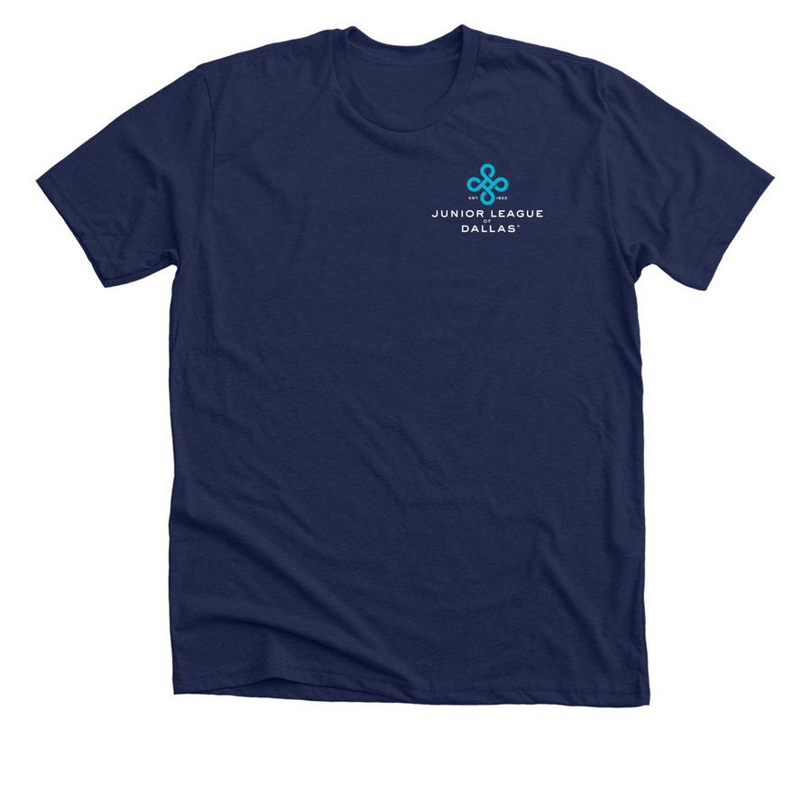 JLD Volunteer Shirt, a Solid Navy Blend Premium Unisex Tee