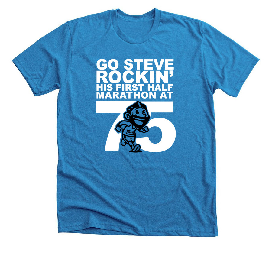 TEAM STEVE, a Neon Blue Premium Unisex Tee