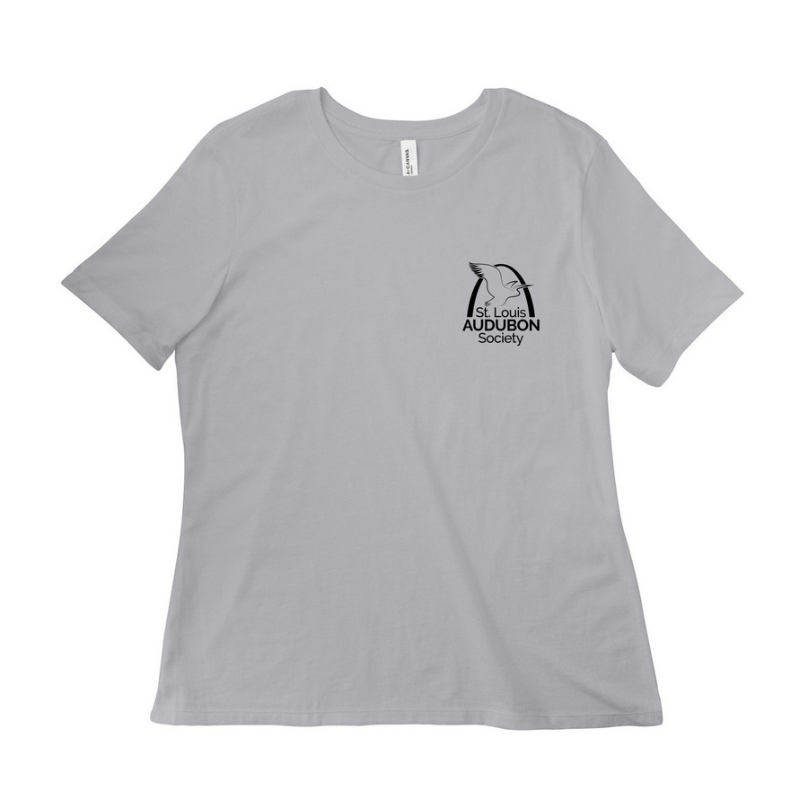St. Louis Birdathon 2026, a Solid Athletic Grey Women?s Relaxed Cotton Tee