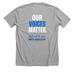 Get out to Vote, a Athletic Heather Premium Unisex Tee (back-view)