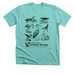 Aquatic Birds of NWFL, a Heather Sea Green Premium Unisex Tee