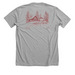 Nature Lodge Est. 1883, a Athletic Heather Premium Unisex Tee (back-view)