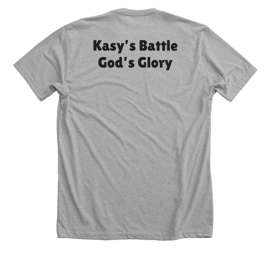 Kasy Robinson Benefit, a Athletic Heather Premium Unisex Tee (back-view)